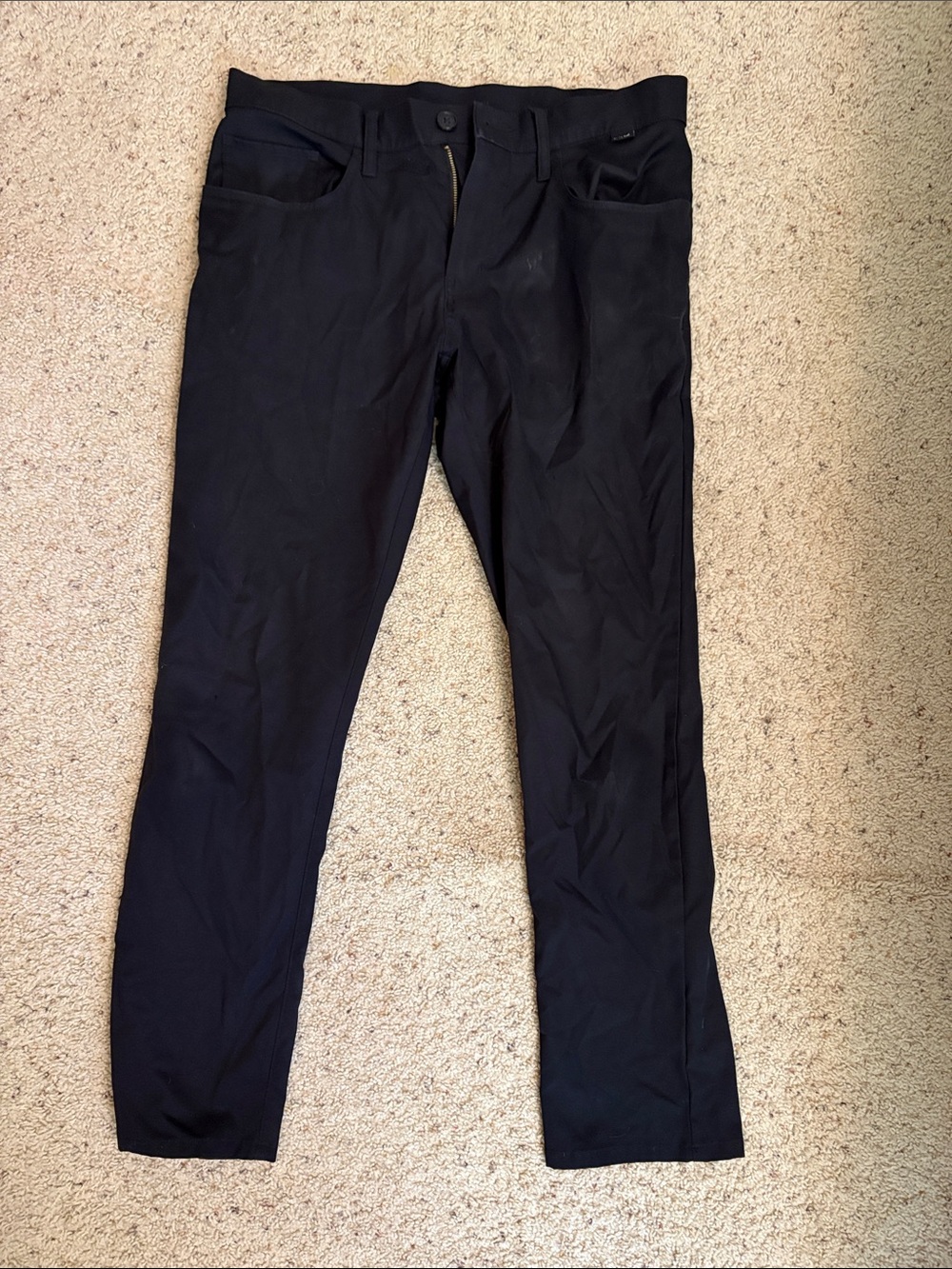 Travis Matthew Men's Black Slim Casual Pants